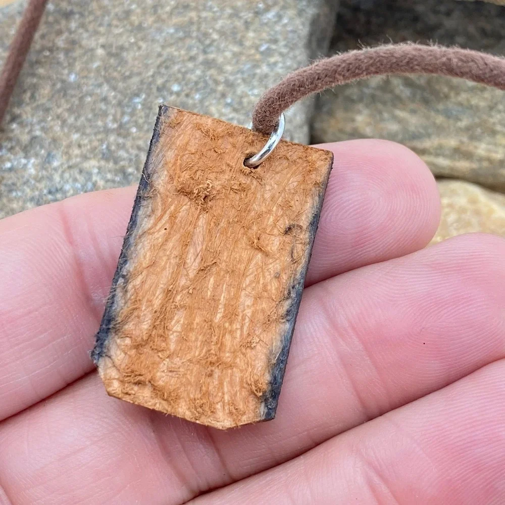 Handmade Caveman Pendant Genuine Leather Surfer Choker Necklace Brown Adjustable